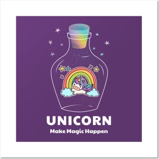 Unicorn - Make Magic Happen Posters and Art